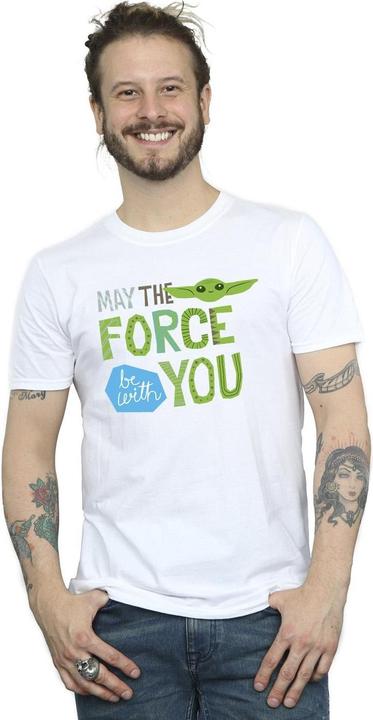 Immagine prodotto Star Wars The Mandalorian May The Force Be With You Maglietta Uomo (3XL)