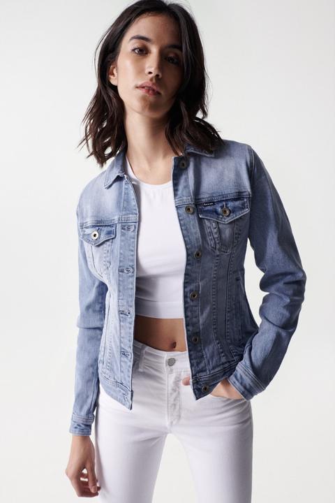 Produktbild Salsa Jeans Jeansjacken Denim Trucker Jacket (XXL)