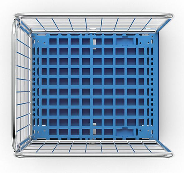 Actual product image kaiserkraft Roll container with mesh walls (500 kg)