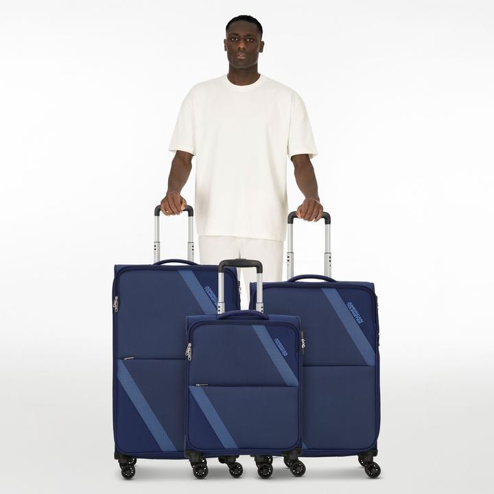 Immagine prodotto American Tourister Star Max 4 Rollen Kofferset 3-teilig mit Dehnfalte (211 l, XL (da 115l))