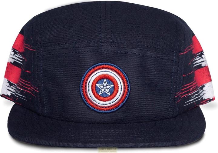 Immagine prodotto Difuzed Capitan America - Cappello a 6 pannelli con scudo (Taglia unica)