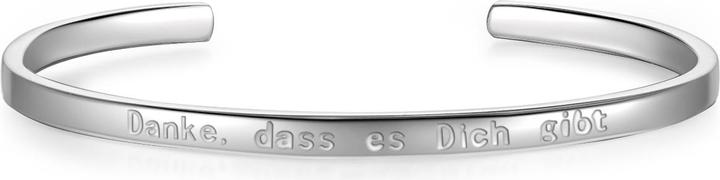 Produktbild Glanzstücke München Damen Danke,dass es Dich gibt Sterling Silber silber 17,0 cm, flexibel einstellbar - 9348 (17 cm, Sterling Silber)