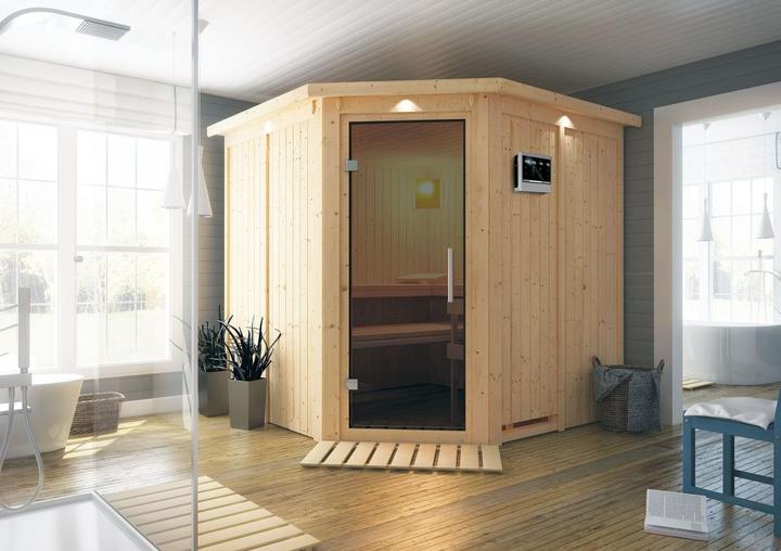 Produktbild Karibu Jarin mit Dachkranz (9 KW Bio externe Steuerung)