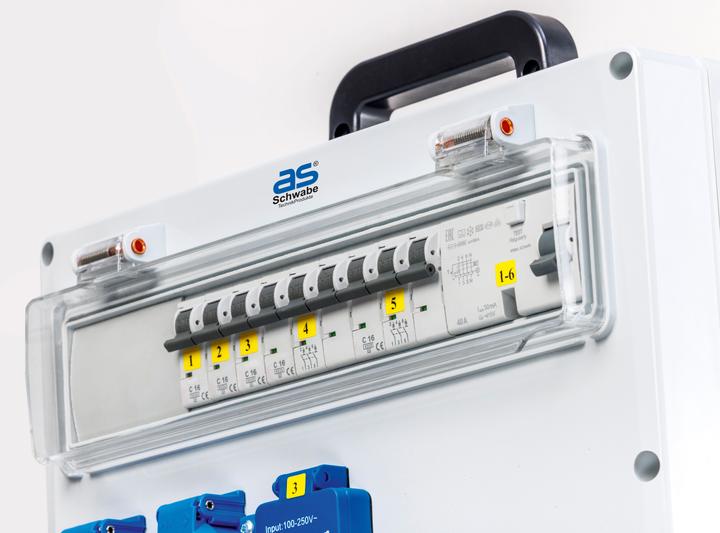 Produktbild As - Schwabe Wandverteiler mit Anbaustecker (10 x, USB, CEE, CEE 7/3)