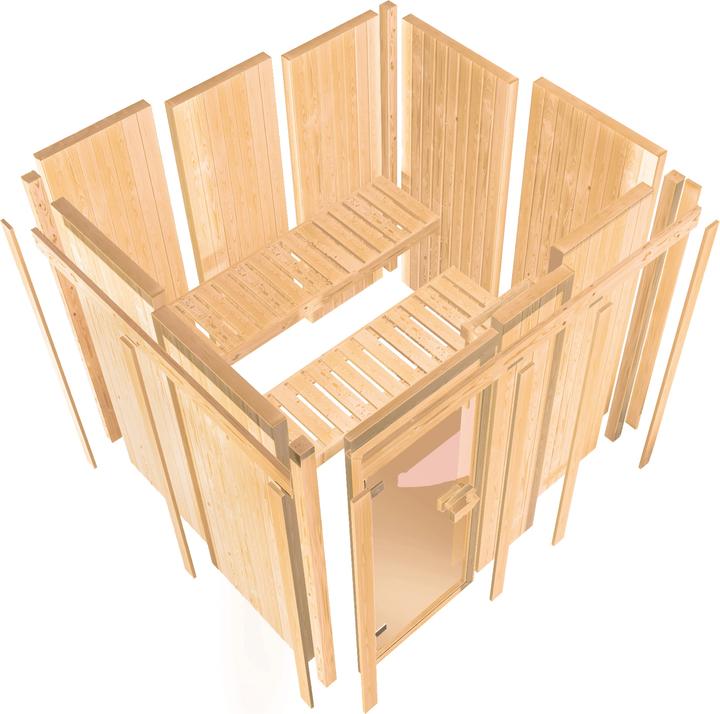 Actual product image Karibu Fiona 2 with roof rim (9 KW internal control)