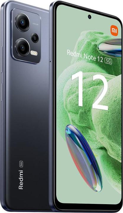 Actual product image Xiaomi Redmi Note 12 5G (128 GB, Onyx Gray, 6.67", Hybrid Dual SIM, 48 Mpx, 5G)