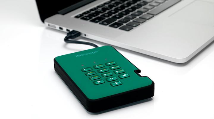 Actual product image iStorage diskAshur² - Hard Drive - Encrypted - 3 TB - External (Portable) (3 TB)