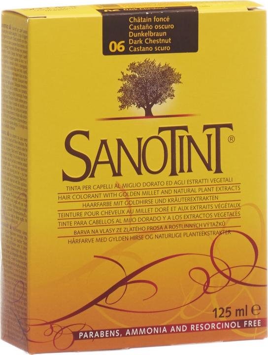 Sanotint Hair color with golden millet without ammonia (Dark brown)