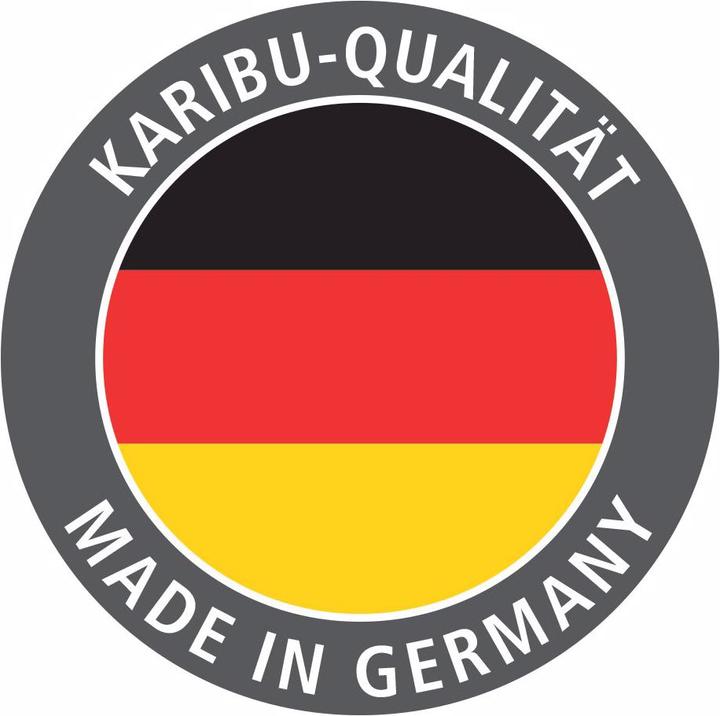 Produktbild Karibu Cortona mit Dachkranz (9 KW interne Steuerung)