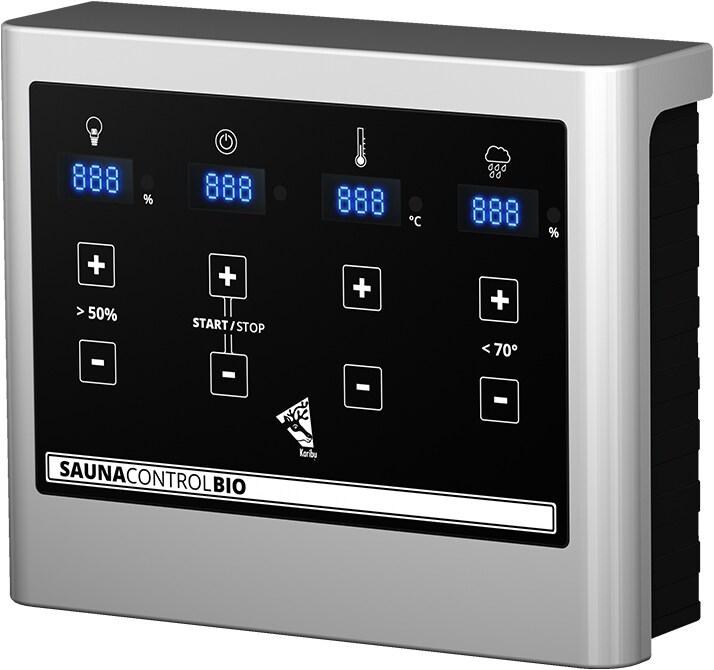 Produktbild Karibu Cortona mit Dachkranz (9 KW Bio externe Steuerung)