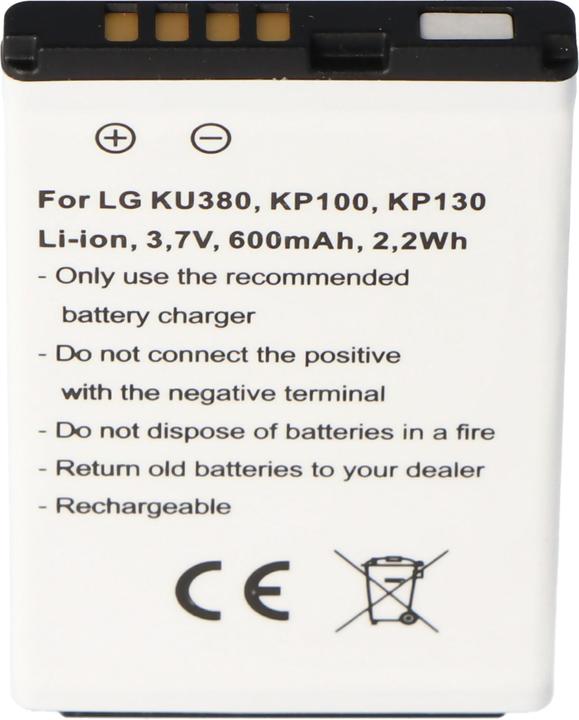 Immagine prodotto LG Akku KU380, KP100, LGIP-430A, 0093301