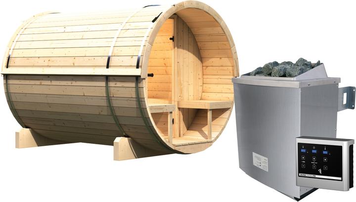 Immagine prodotto Karibu Sauna a barile 2 (9 KW di controllo esterno)