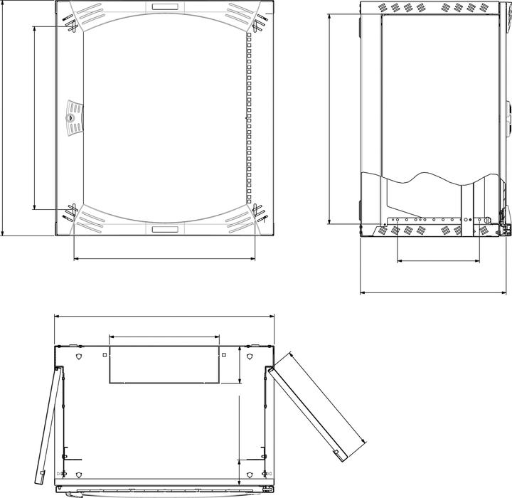 Image du produit LK SCHNEIDER ELECTRIC ACTASSI SEINKAAPPI 12U 600X400 PELTIOVI (12 HE)