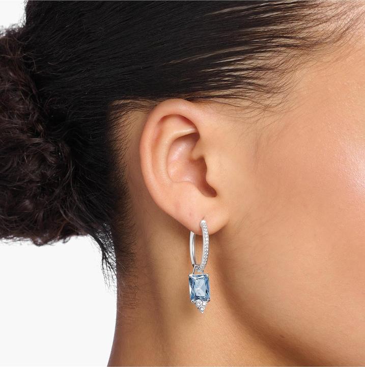 Produktbild Thomas Sabo Creolen Aqua Stein silber (925er Silber)