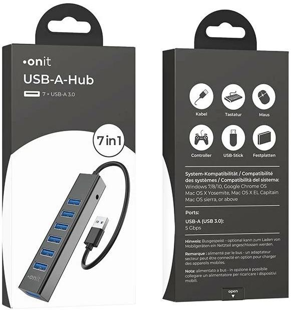 Image du produit Onit F01256 (USB-C, 7 Ports)