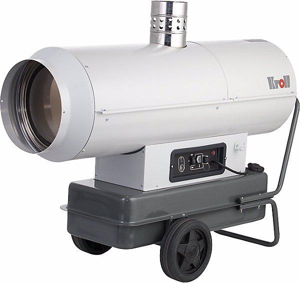 Actual product image Kroll Oil heater, air flow rate 4300 m³/h, LxWxH 1740 x 690 x 1025 mm. (1140 W)
