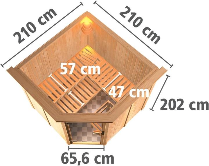 Immagine prodotto Karibu Jarin con corona sul tetto (Senza forno)