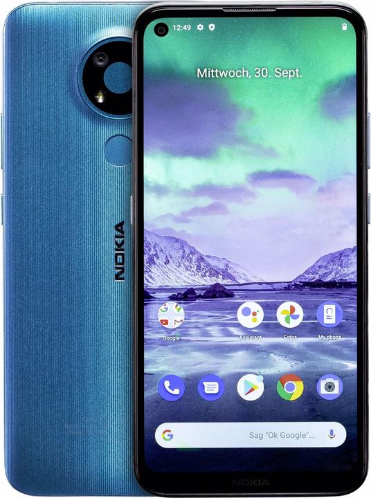 Produktbild Nokia 3.4 (64 GB, Fjord, 6.39", Dual SIM, 13 Mpx, 4G)