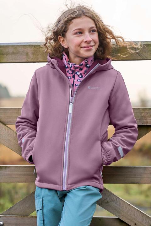 Actual product image Mountain Warehouse Childrens/Kids Huxley Reflective Soft Shell Jacket (116)