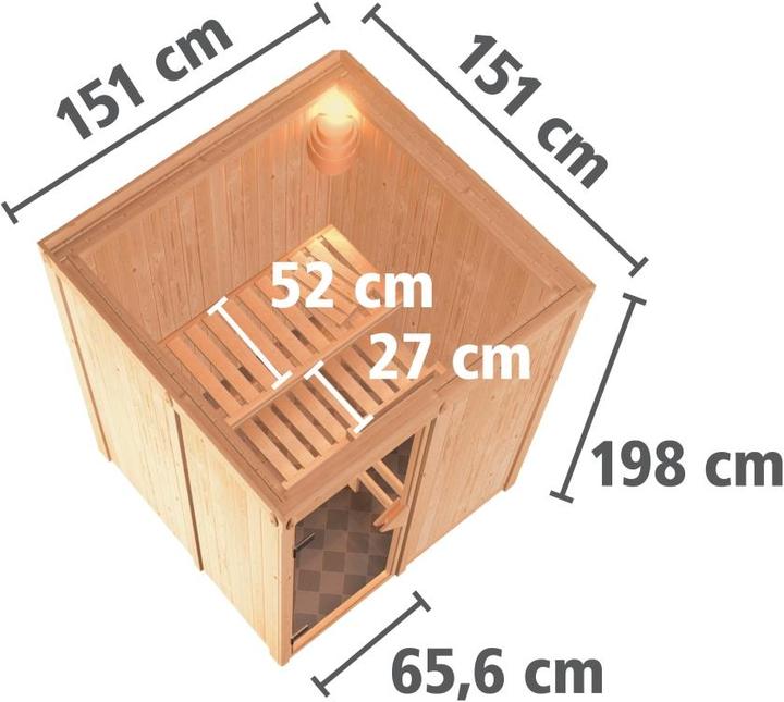 Actual product image Karibu Minja without roof rim (Without oven)