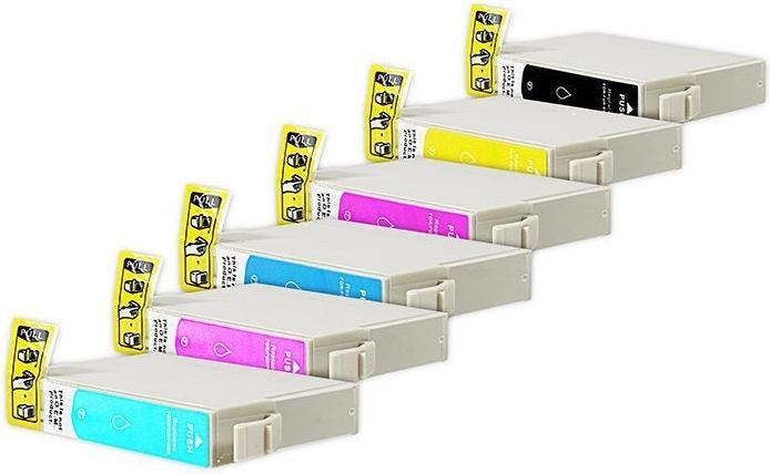 Actual product image Hermex Compatible Ink Cartridge Epson T0807 C13T08074010 (M, C, Y, LC, LM, FC)
