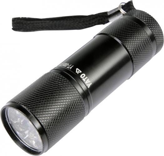 Yato Latarka Aluminiowa 9-Led Czarna (8.50 cm)