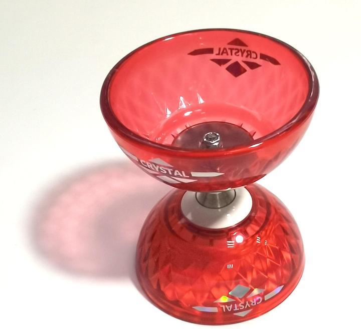Acrobat Set Bearing diabolo crystal-red + aluminum hand sticks