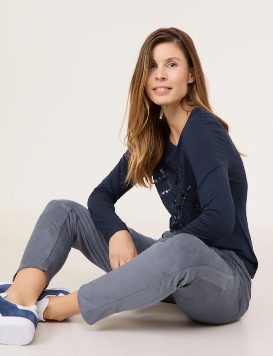 Produktbild Gerry Weber Langarmshirt mit Paillettenzier T-Shirt 1/1 Arm - 64196 (48)