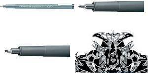 Actual product image Staedtler Fineliner Pigment liner 308 Line width: 2 mm Ink colour: black (Black, 1 x)