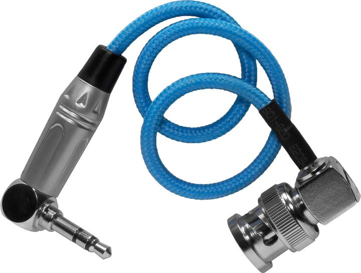 Image du produit Kondor Blue Câble 10" BNC vers 3,5 mm à angle droit Time Code (0.25 m)