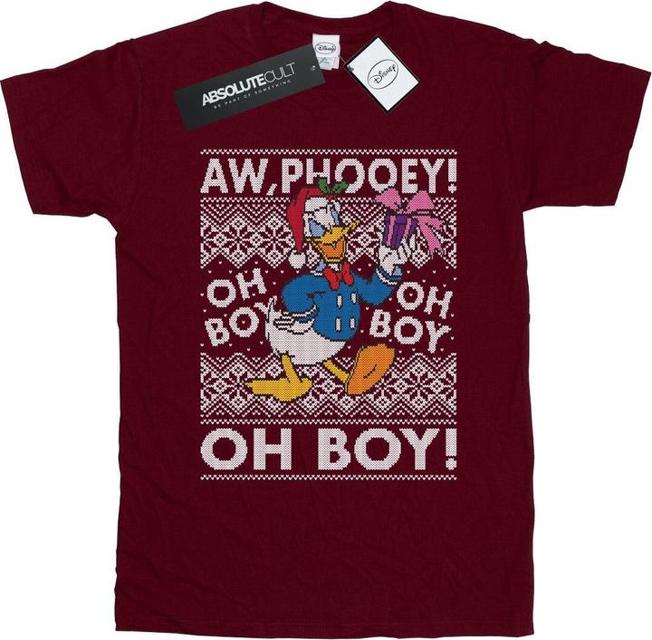 Disney Donald Duck Christmas Fair Isle TShirt (M)