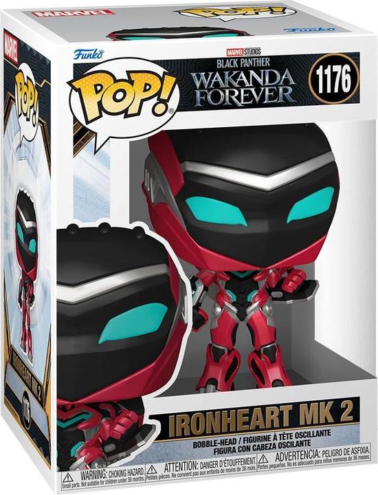 Actual product image Funko POP! Marvel BP Wakanda Forever Ironheart MK 2 (1176)