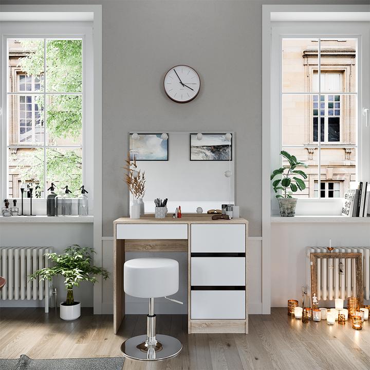 Actual product image Vicco Sherry with stool and lighting (90 x 75 x 40 cm)