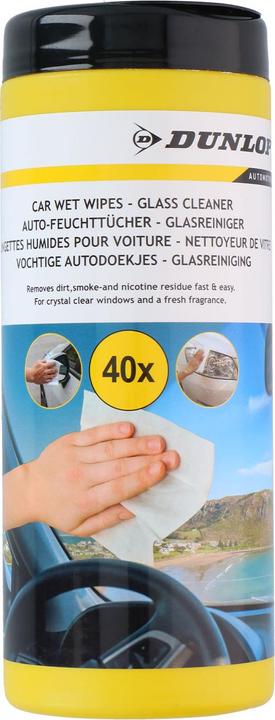 Actual product image Dunlop Car wet wipes glass cleaner