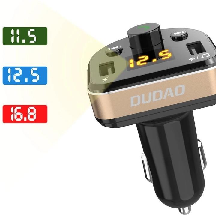 Immagine prodotto Dudao Trasmettitore FM Bluetooth Caricabatteria da auto MP3 3.1 A 2x USB Nero (R2Pro Nero)
