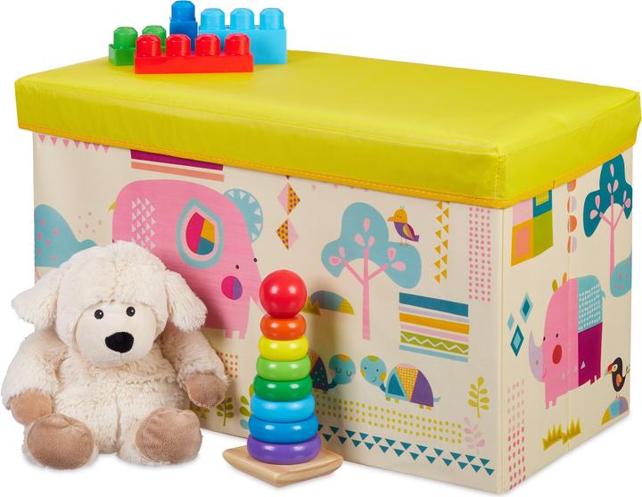 Actual product image Relaxdays Kids' Toy Box Ottoman
