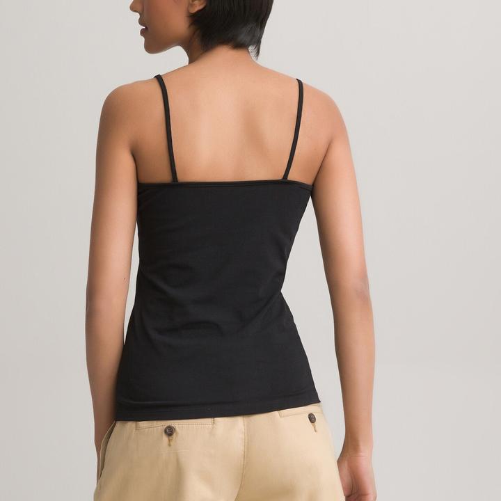 Actual product image La Redoute Collections Top with narrow straps (XS)