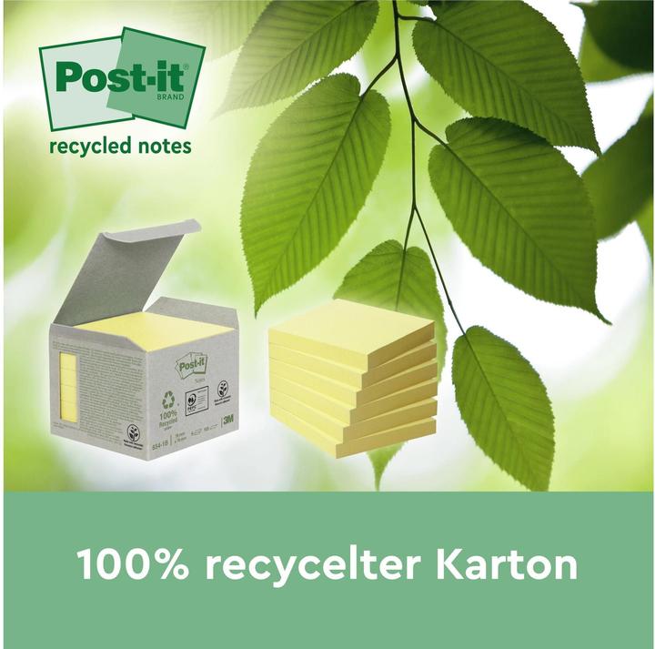 Produktbild Post-it Super Sticky Haftnotizen Recycling