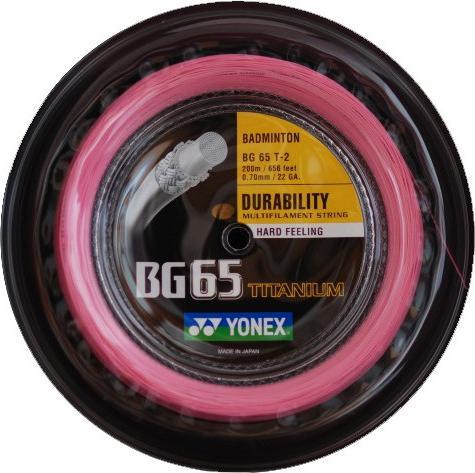 Actual product image Yonex BG-65 / 200m roll, black, 0.70mm