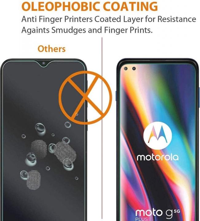 Actual product image Screenguard Motorola Moto G 5G Plus Protective Glass Film Case Friendly Design (1 Piece, Motorola Moto G 5G Plus)