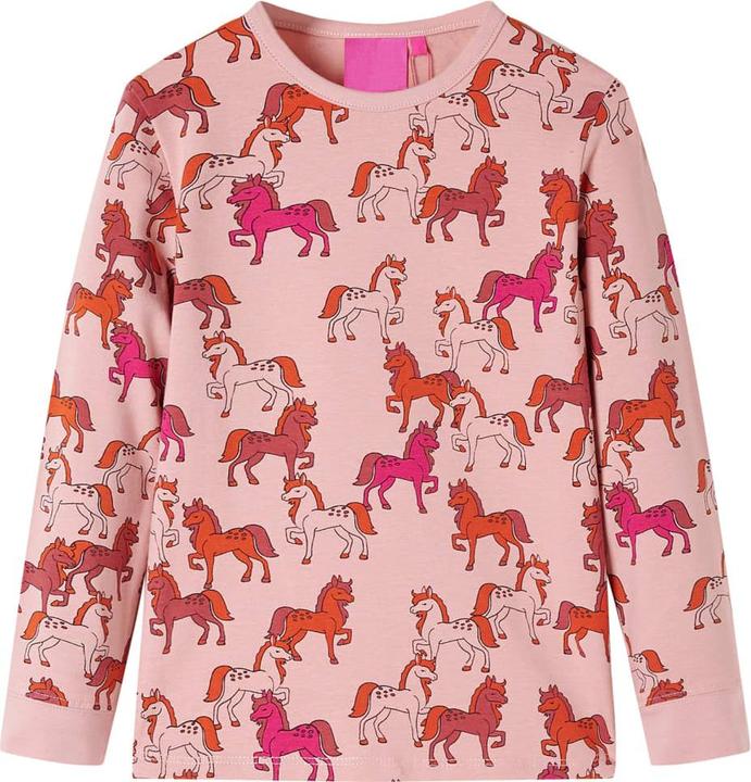 Produktbild VidaXL Kinderpyjama mit Langen Ärmeln Hellrosa 104,Material: 95 (104)