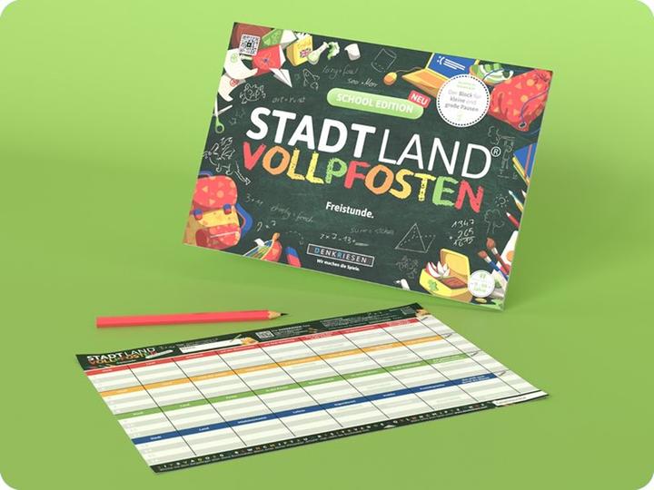 Produktbild Denkriesen STADT LAND VOLLPFOSTEN® A4 - SCHOOL EDITION - "Freistunde." (Deutsch)