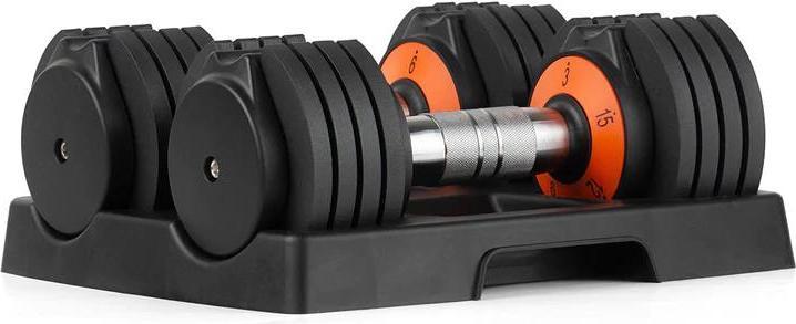 Actual product image Fitcom Adjustable Dumbbell Set (2 x 1.36 kg - 6.8 kg)