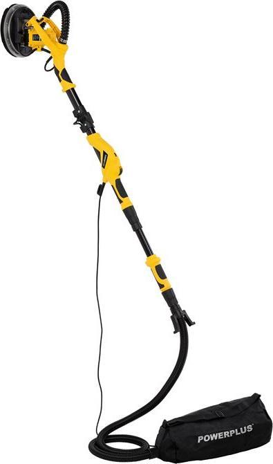Produktbild Powerplus Trockenausbau-schleifer teleskopisch 1050W Ø225mm - 6 Acc. (Tellerschleifer, 1050 W)