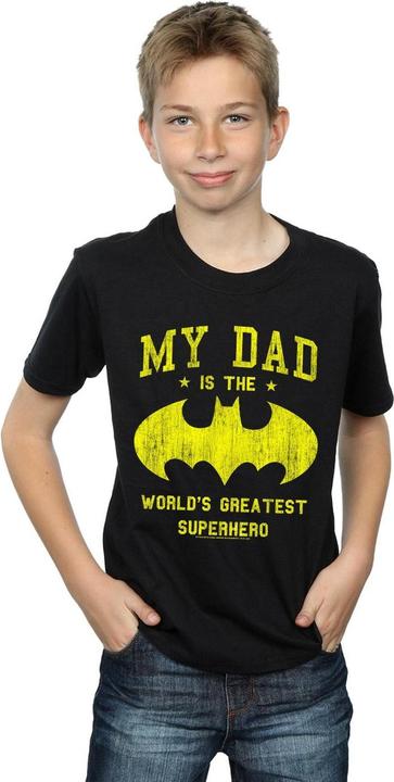 Image du produit - T-shirt BATMAN MY DAD IS A SUPERHERO - Garçon (152, 158)