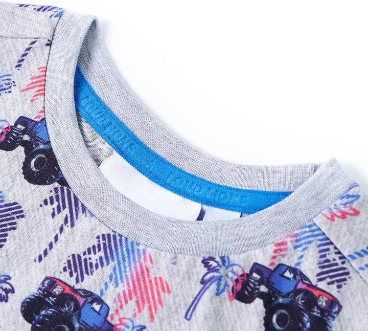 Produktbild VidaXL Kinder-T-Shirt Grau Melange 116,Material: 100 (116)