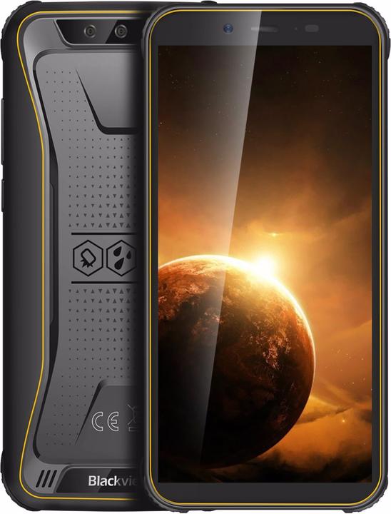 Blackview BV5500 Plus (32 GB, Black, Yellow, 5.50", Dual SIM, 8 Mpx, 4G)
