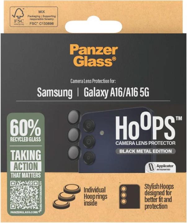 Immagine prodotto PanzerGlass Protezione dell'obiettivo della fotocamera Hoops (1 Pezzo/i, Samsung Galaxy A16, Samsung Galaxy A15, Samsung Galaxy A15 5G)