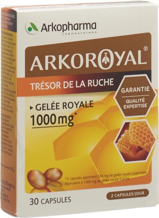 Actual product image Arkopharma Arkoroyal Premium Gelée Royal Kapseln 1000mg (30 Piece, Capsules, 46 g)
