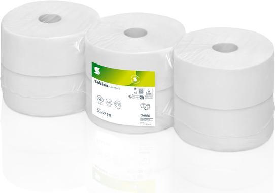 Actual product image Wepa satino by Large roll toilet paper Comfort, 320 m (6 x)